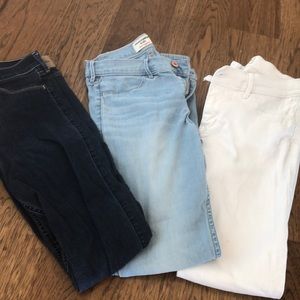 Abercrombie size 15/16 slim 3 colors Girls